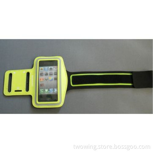 Armband for mobile phone, neoprene fabric with clear PVC, used for any kinds of phone